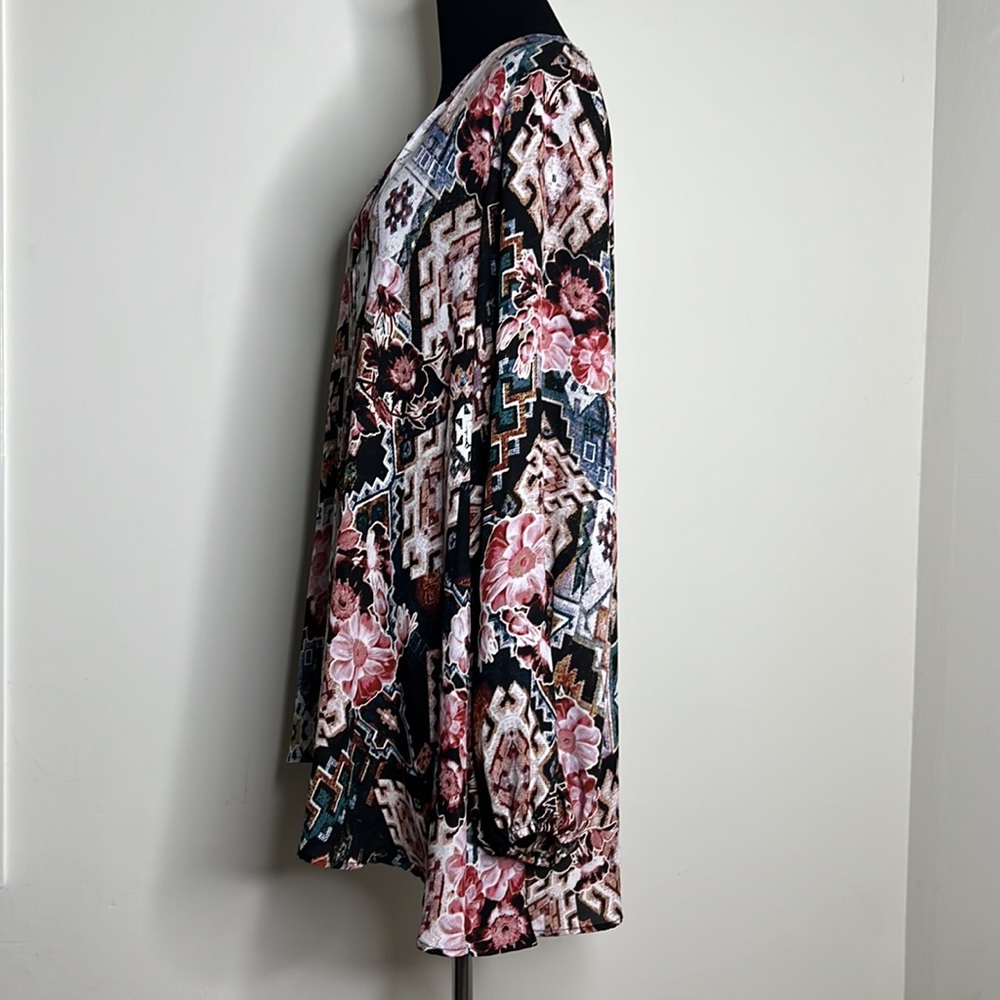 SHOW ME YOUR MUMU Jamie Floral Oversized Tunic Top L - Picture 5 of 6